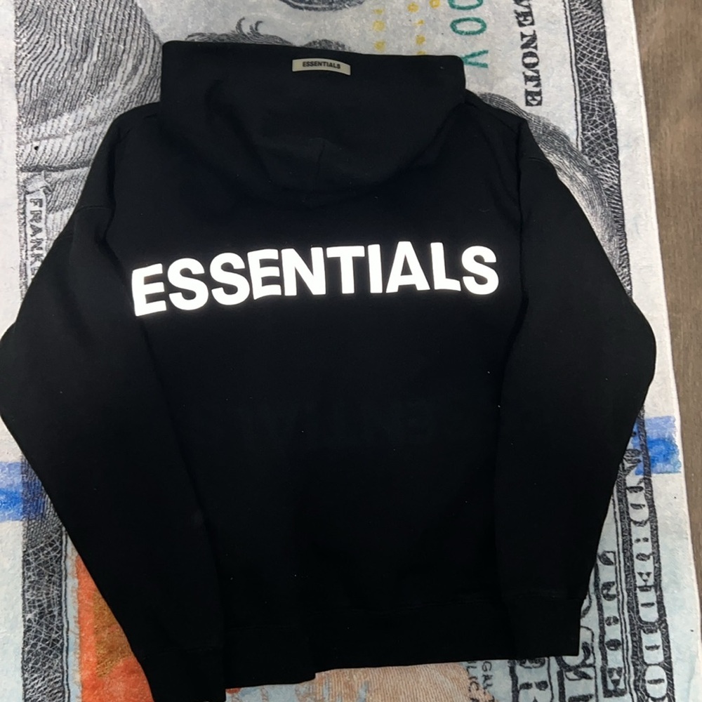 Essentials hoodie black
